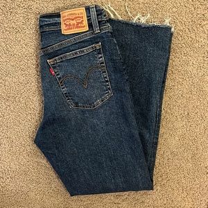 Levi's Dark Blue Straight Leg Jeans